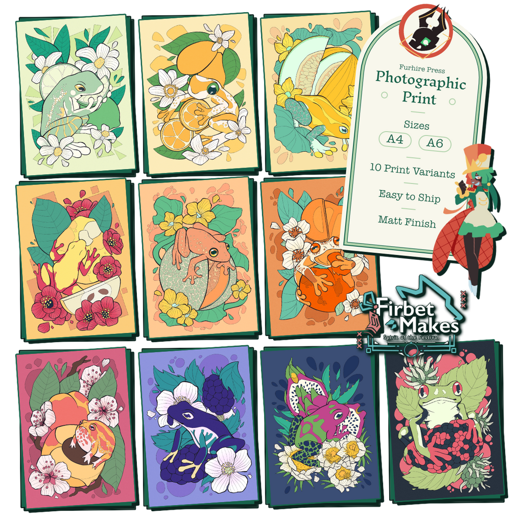 Fruit Frogs Print Series