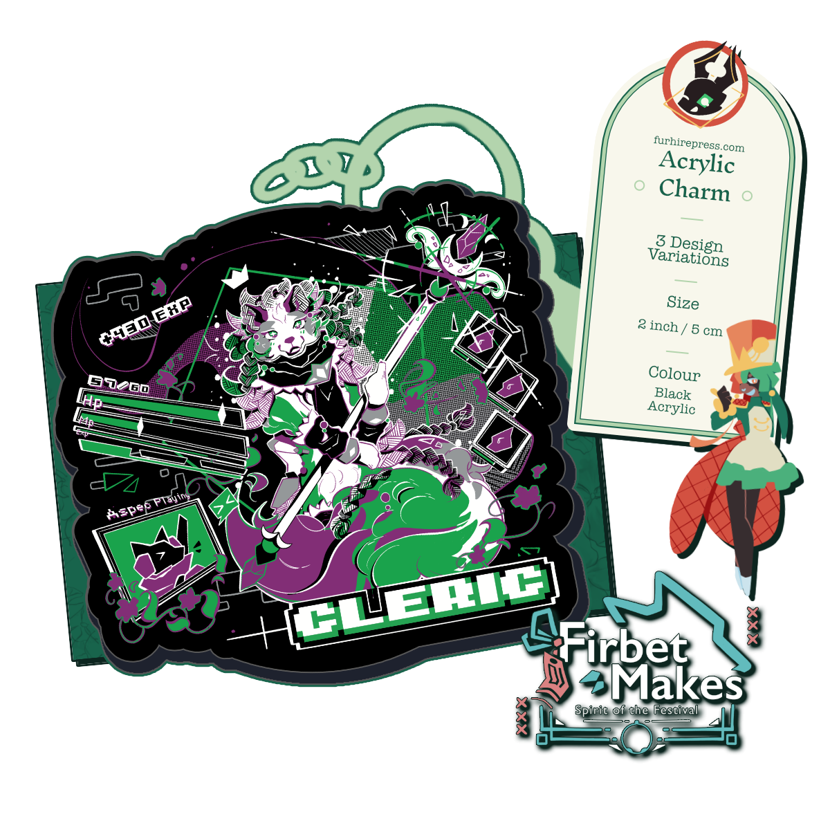 RPG Class Wolves Acrylic Keyring Series Secondary image