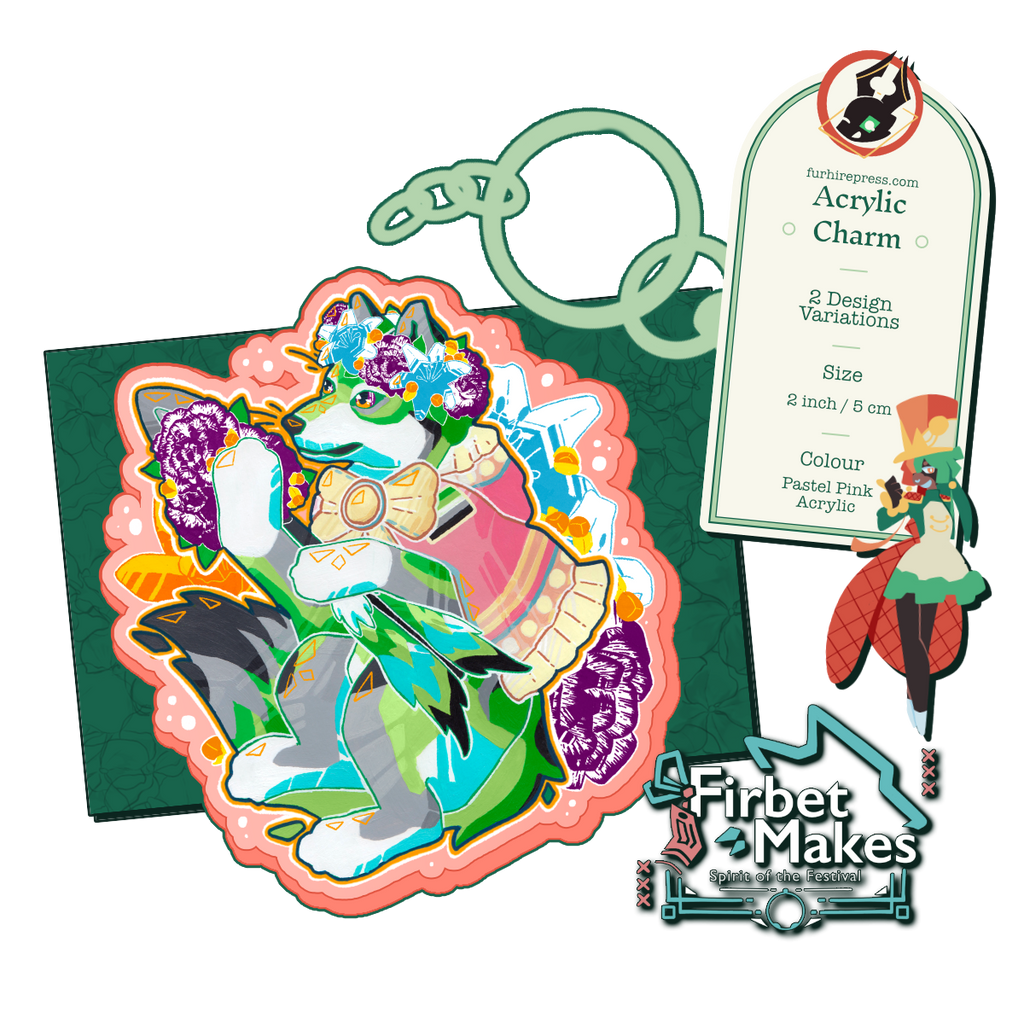 Flower Party Acrylic Keyring Series