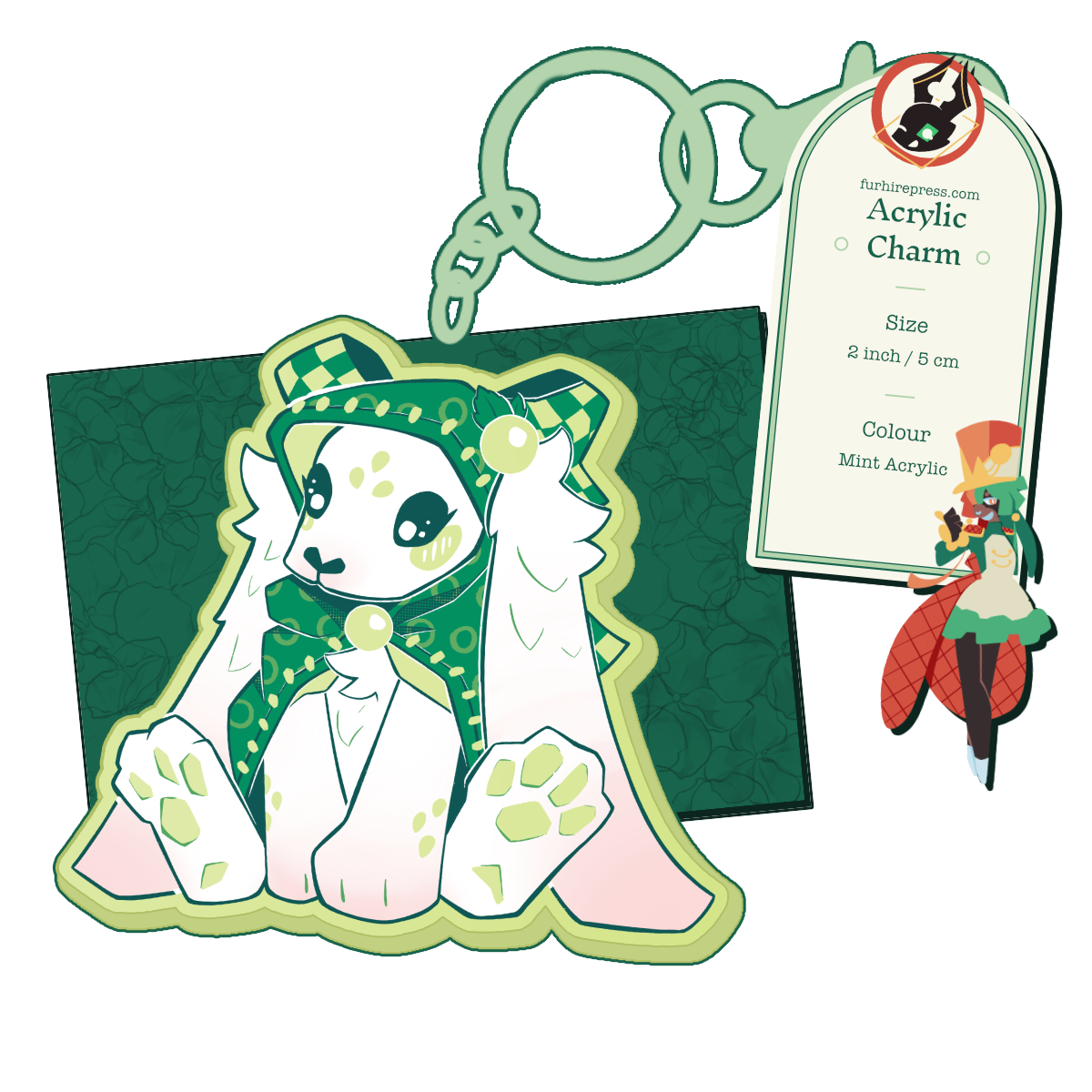 Berry Rabbit Keyring Main image