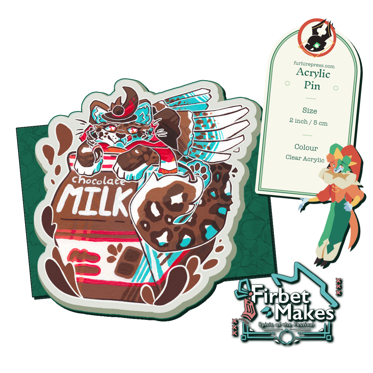 Milk Cats Acrylic Pin Series Main image