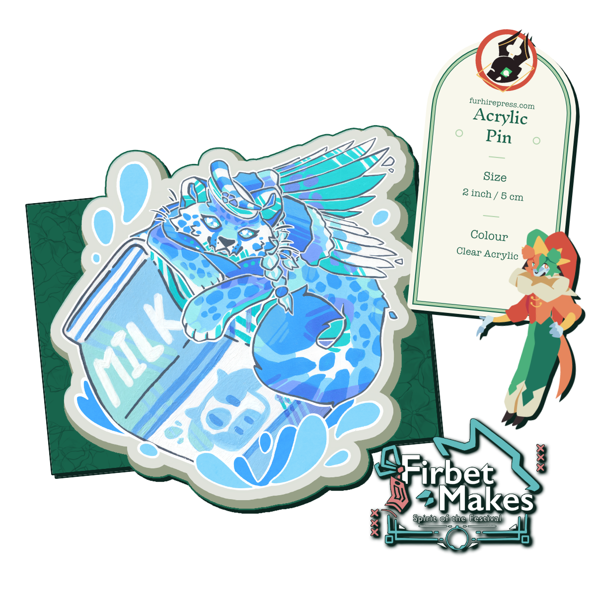 Milk Cats Acrylic Pin Series Secondary image