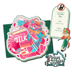 Milk Cats Acrylic Pin Series