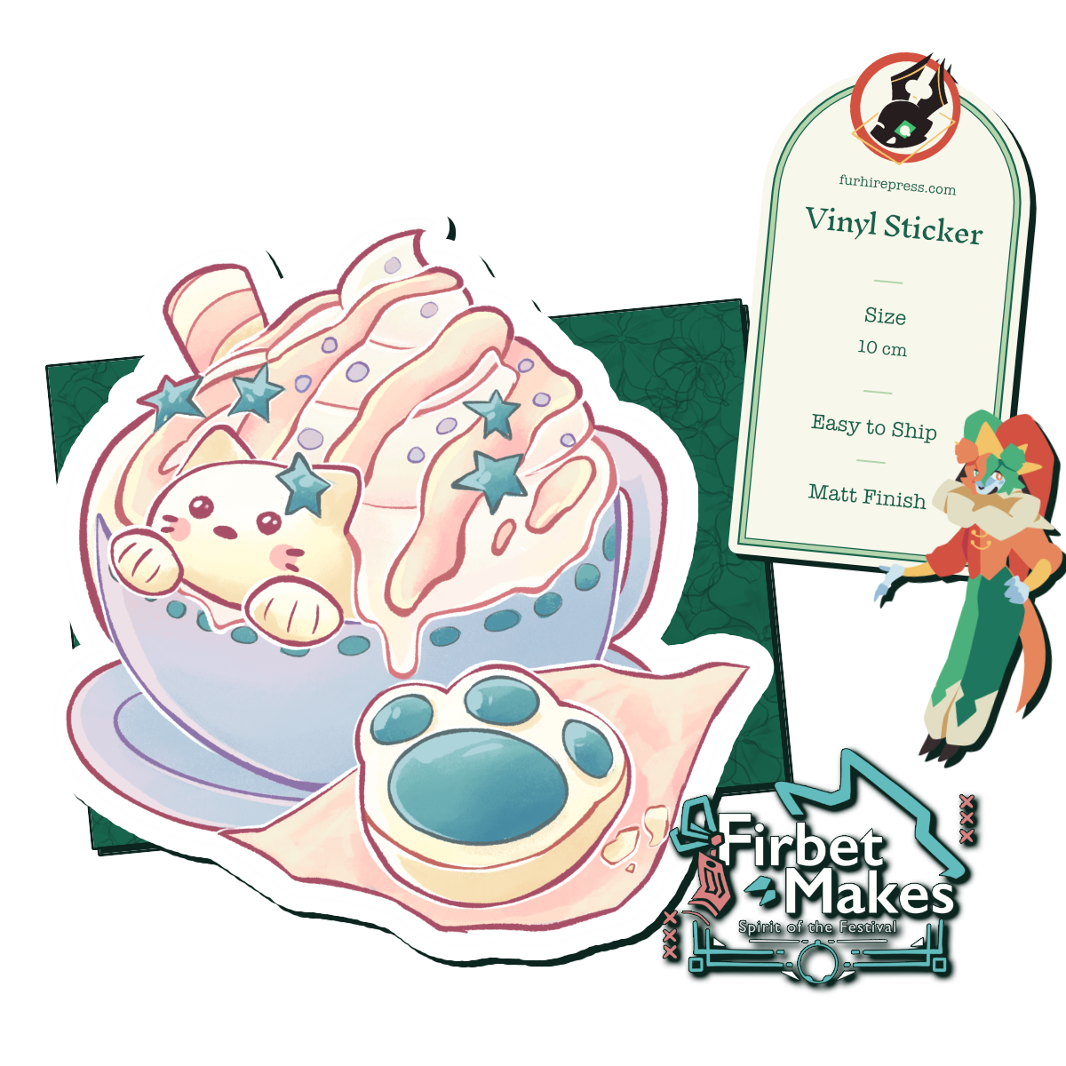 Kitten Latte Sticker Main image