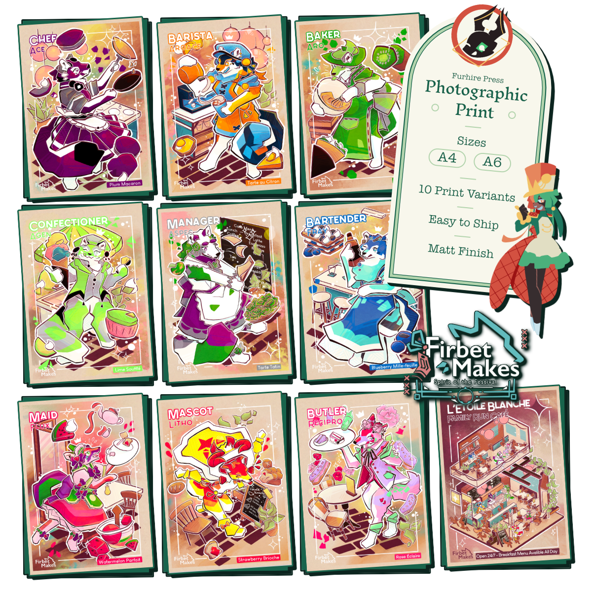 Cafe Wolves Print Series Main image