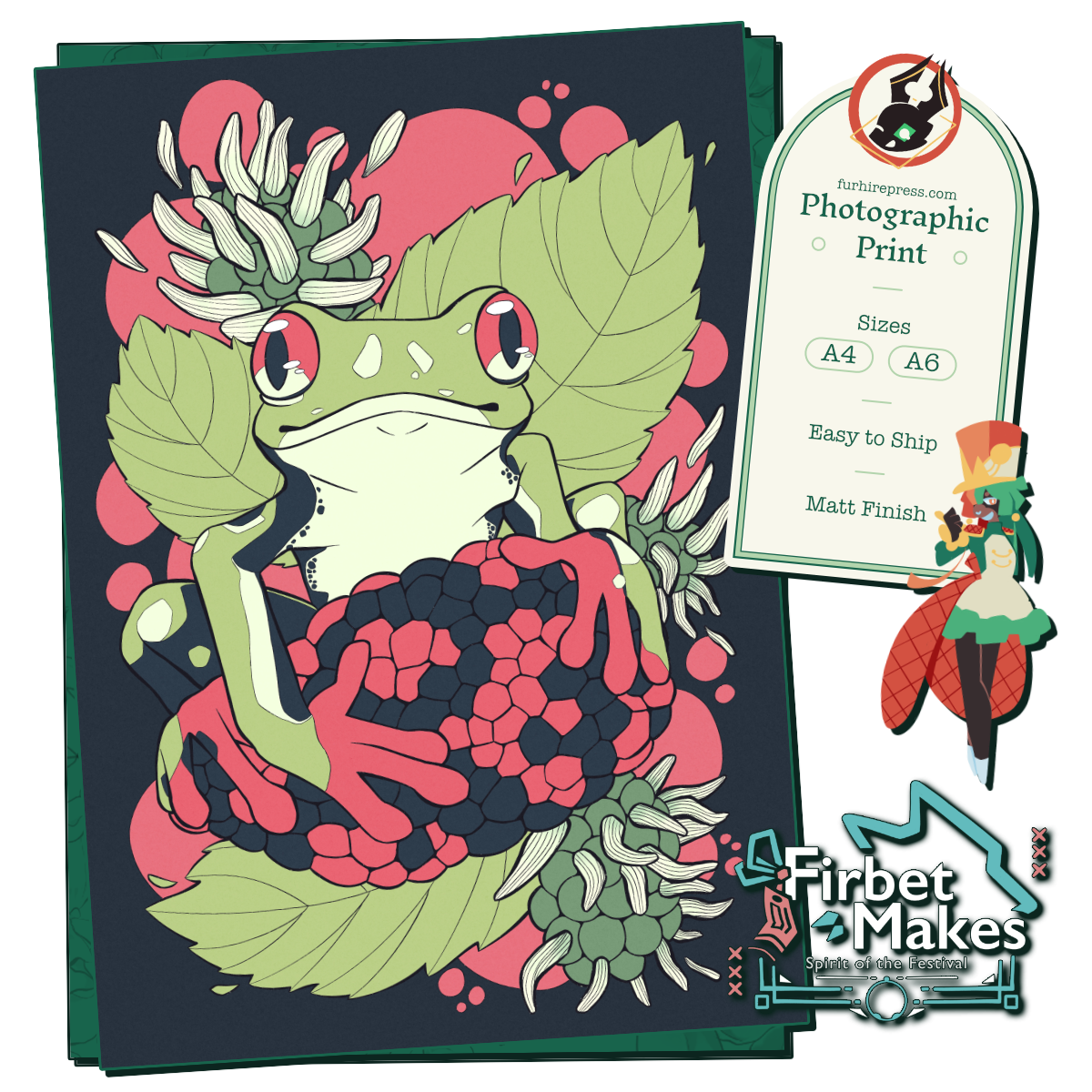 Fruit Frogs Print Series