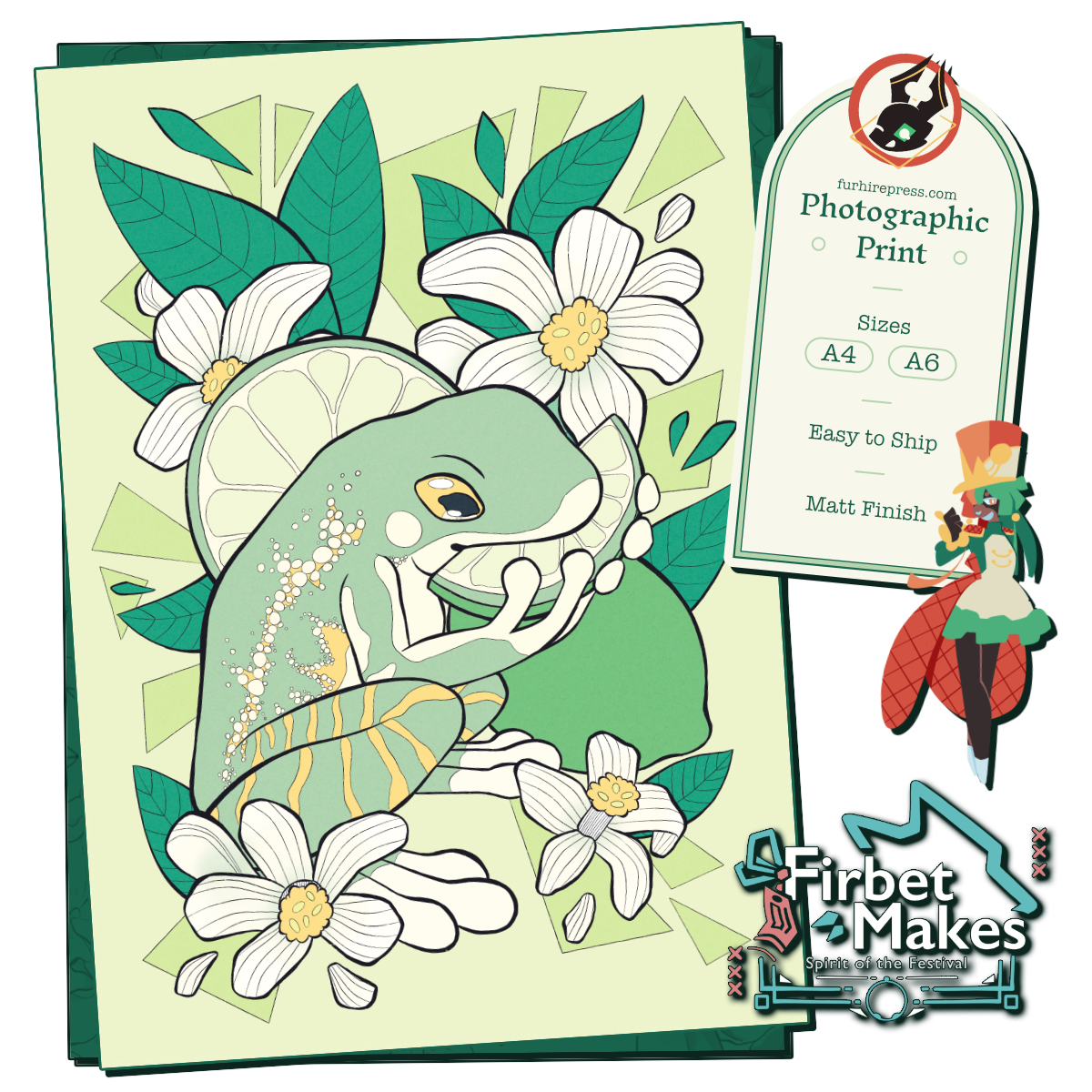 Fruit Frogs Print Series Secondary image